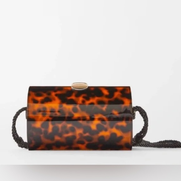 Zara Handbags - NWOT Zara Acrylic Tortoise Bag